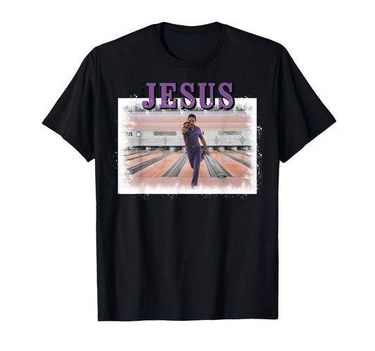 The Big Lebowski The Jesus Bowling Photo Graphic T-Shirt T-Shirt