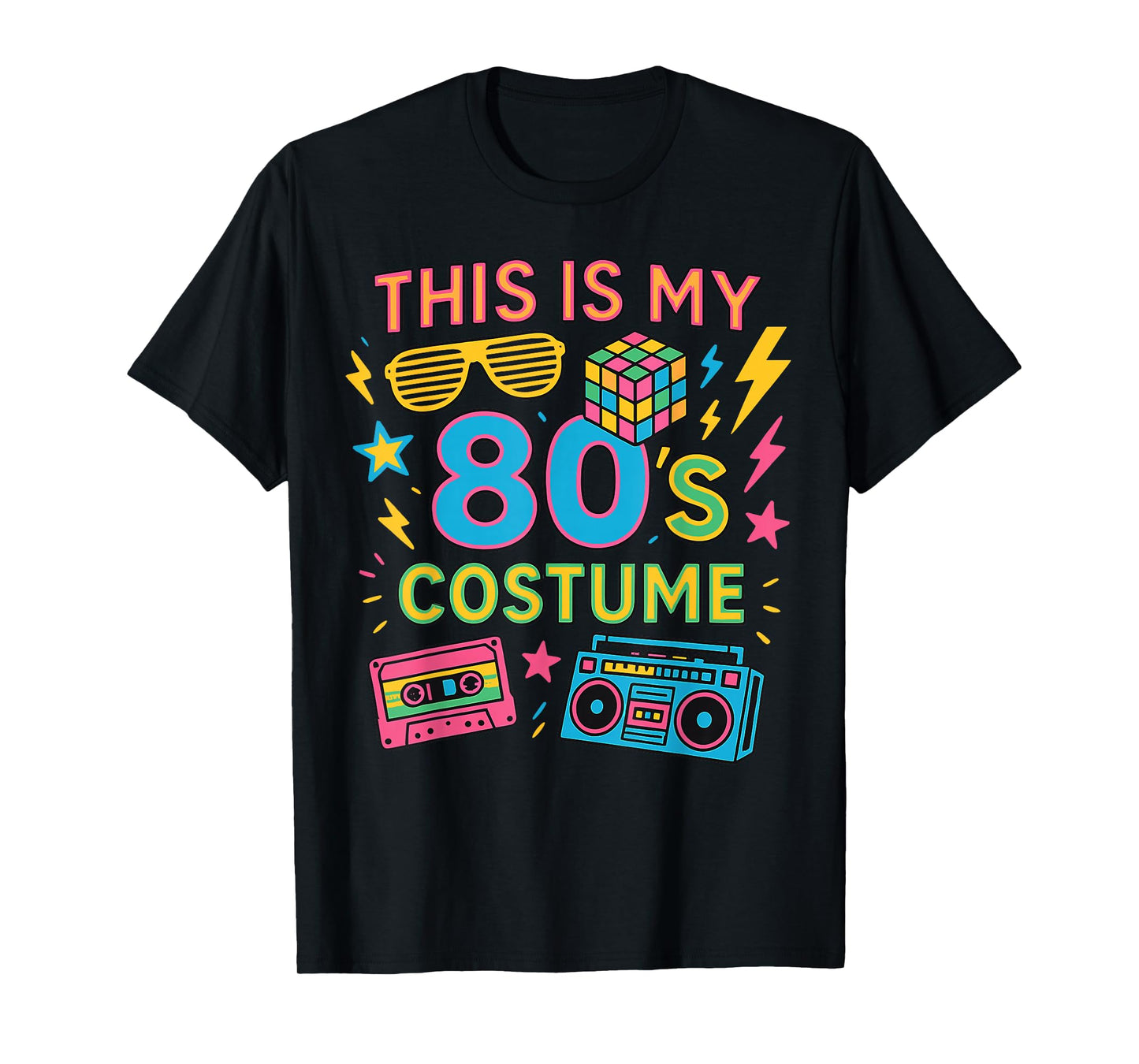This is My 80s Costume 80's Party for Women Man T-Shirt