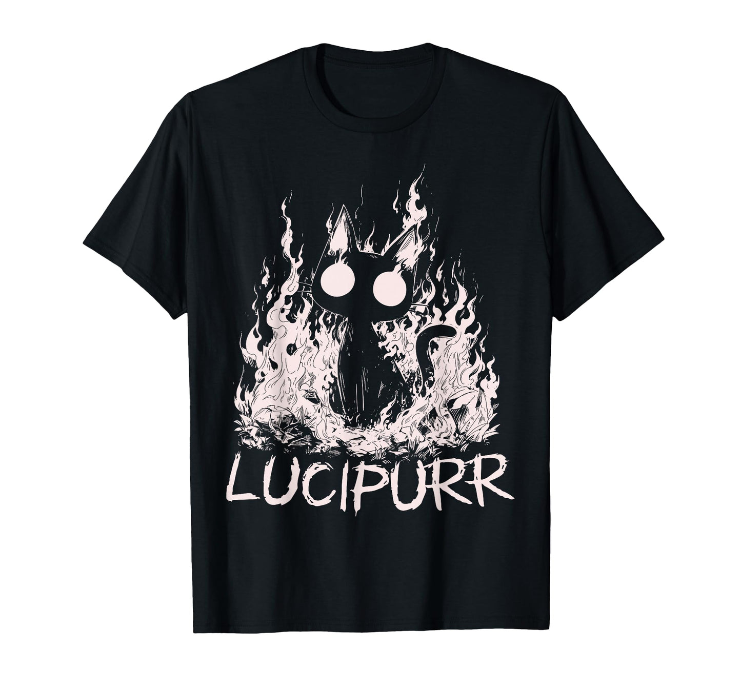 Lucipurr Cat Lover Lucifer Baphomet Demon Kitty T-Shirt