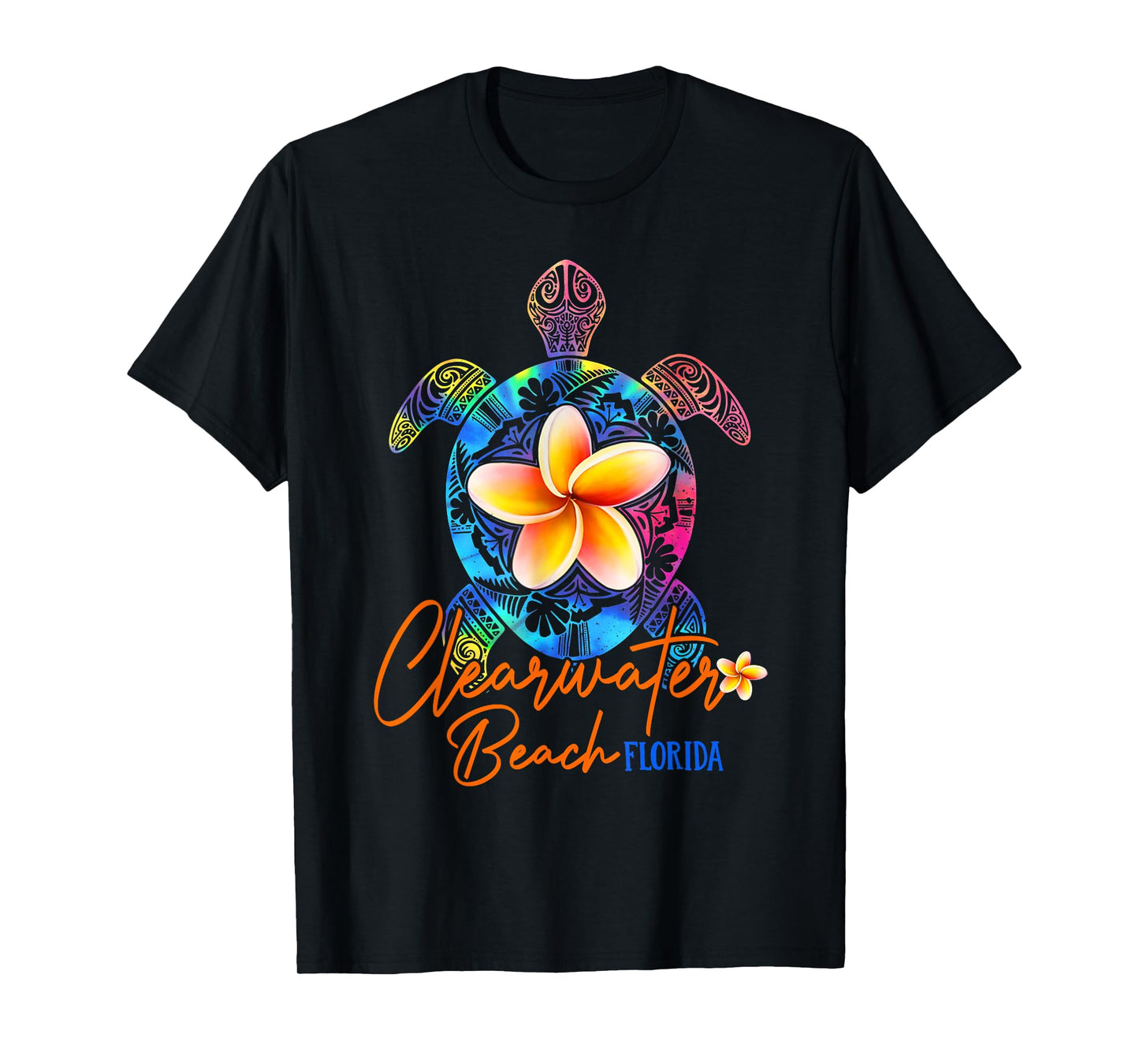 Clearwater Beach Florida Tie Dye Sea Turtle Vacation 2025 T-Shirt for Men Women Girls Kids