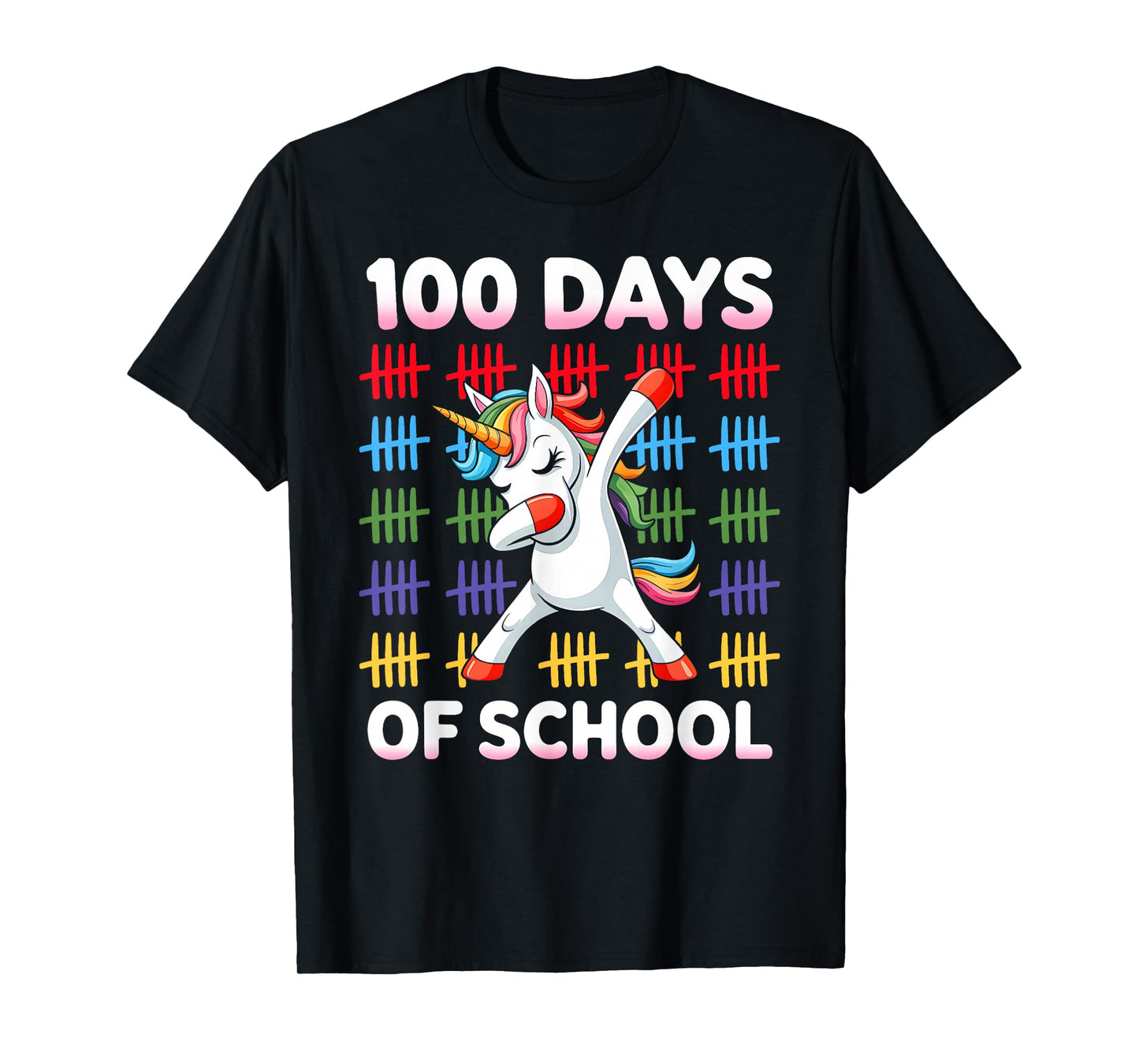 100 Days of School Shirt Unicorn Girls 100th Day of School T-Shirt