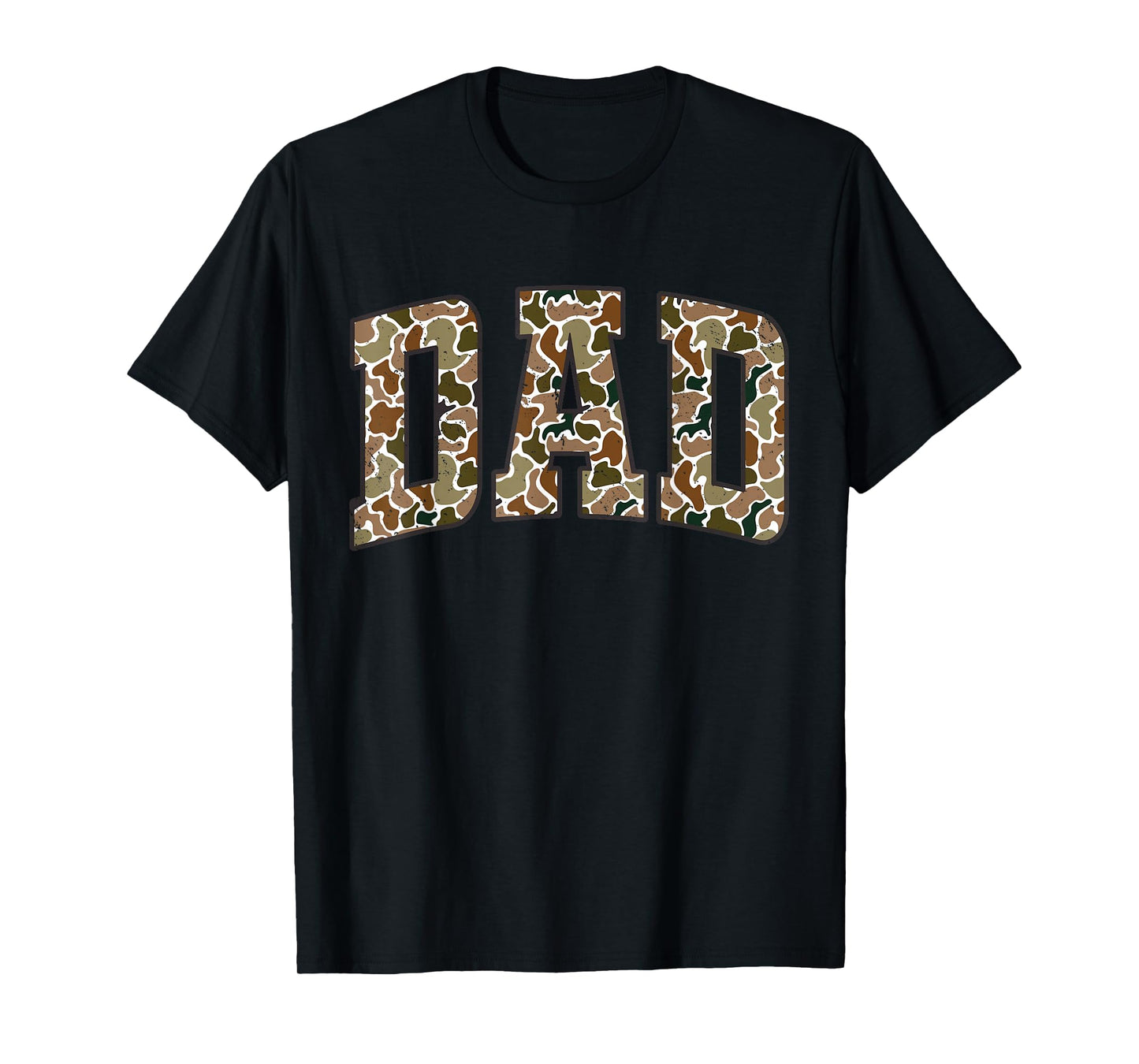 Retro Camo Duck Hunting Dad Old Camo Dad Father's Day Gift T-Shirt
