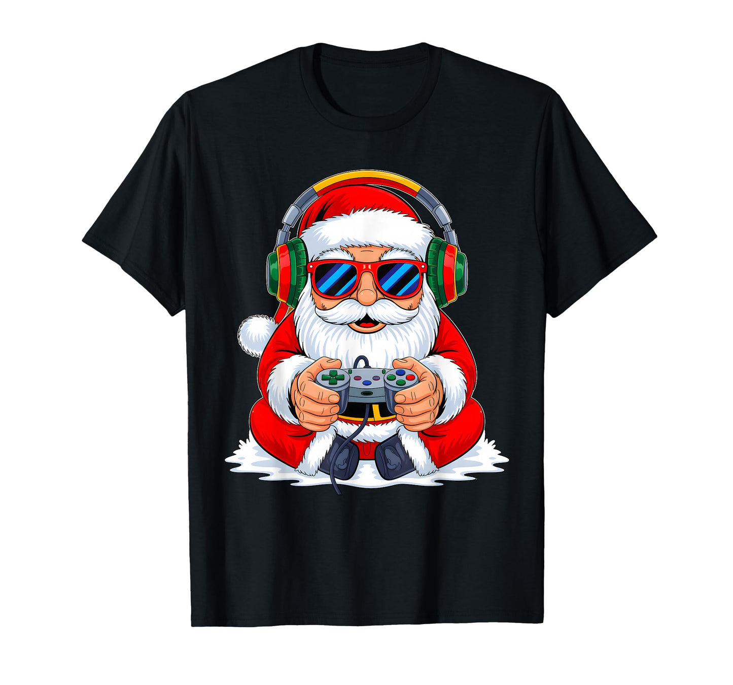 Christmas Gamer Boys Video Game Funny Santa Xmas Squad Kids T-Shirt