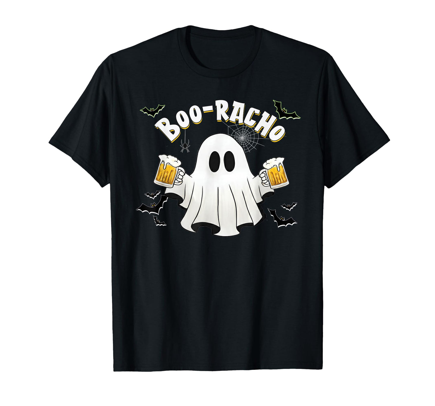 Halloween Drinking Ghost Boo Racho Funny Spanish Party T-Shirt