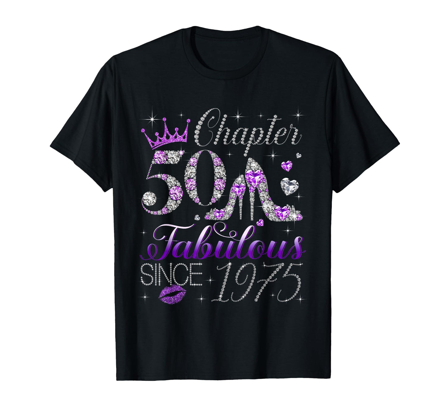 Chapter 50 Fabulous Since 1975 50Th Birthday Women Girls T-Shirt