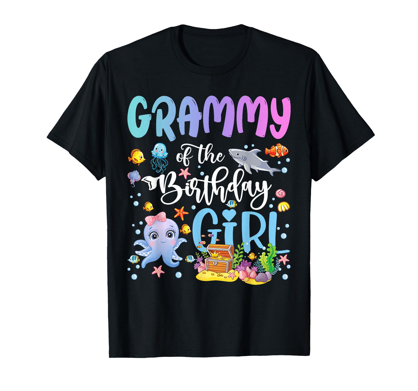 Grammy of The Birthday Girl Sea Fish Ocean Aquarium T-Shirt