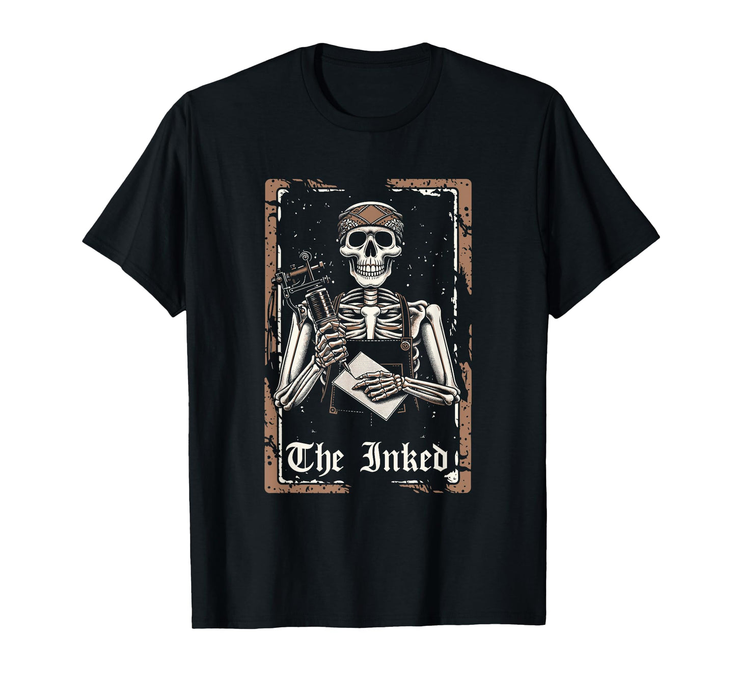 Tattoo Artist Tattooist Tattoos - Skeleton Tarot Card T-Shirt