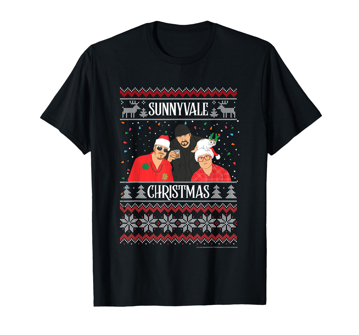Trailer Park Boys Sunnyvale Christmas Ugly Sweater T-Shirt