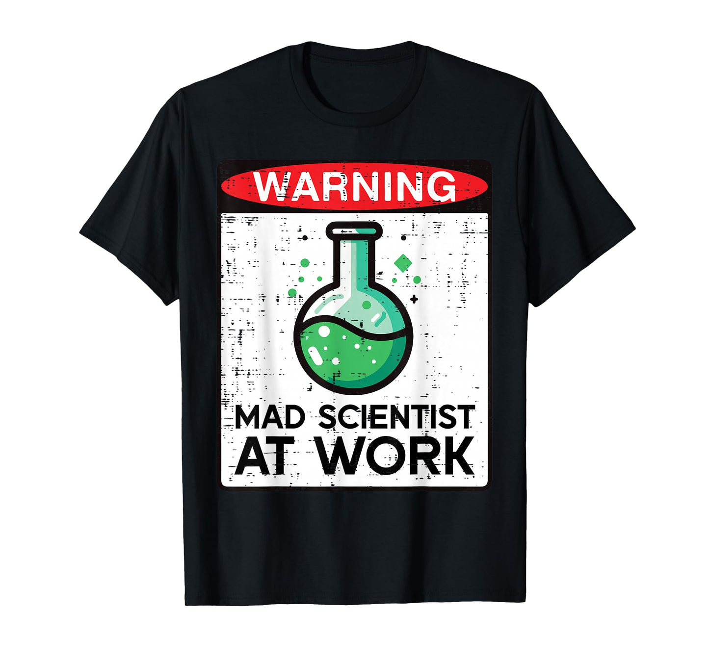 Halloween Mad Scientist at Work Nerd Costume Men Women Kids T-Shirt