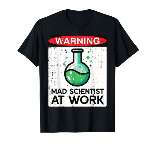 Halloween Mad Scientist at Work Nerd Costume Men Women Kids T-Shirt