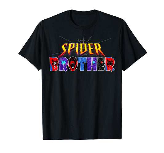 Spider Brother Shirt Birthday Family Funny Halloween Costume T-Shirt