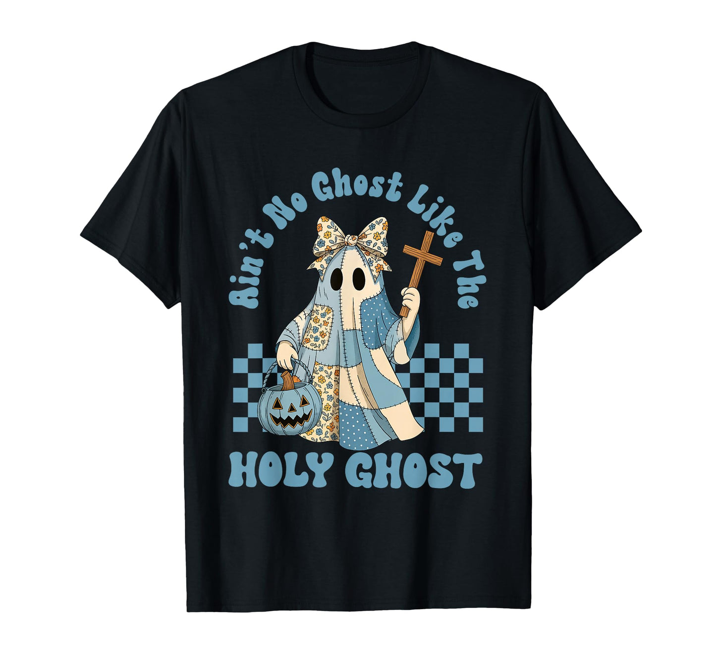 Groovy Aint No Ghost Like The Holy Ghost Christian Halloween T-Shirt