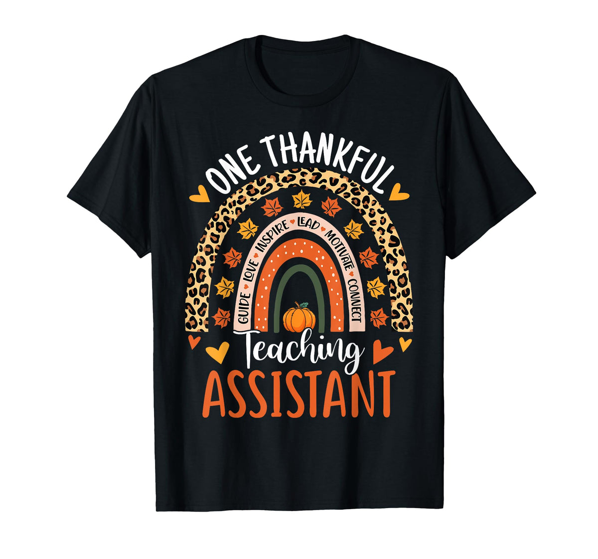 One Thankful Teaching Assistant Thanksgiving Teacher Aide T-Shirt
