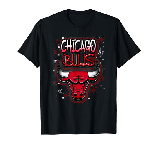 NBA Chicago Bulls Airbrush Logo T-Shirt