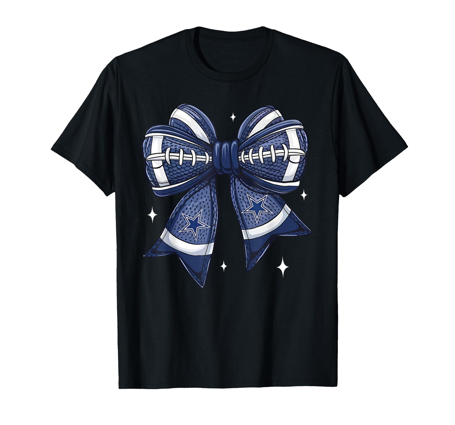 Coquette Bow Touchdown Season Football Game Day Thanksgiving T-Shirt
