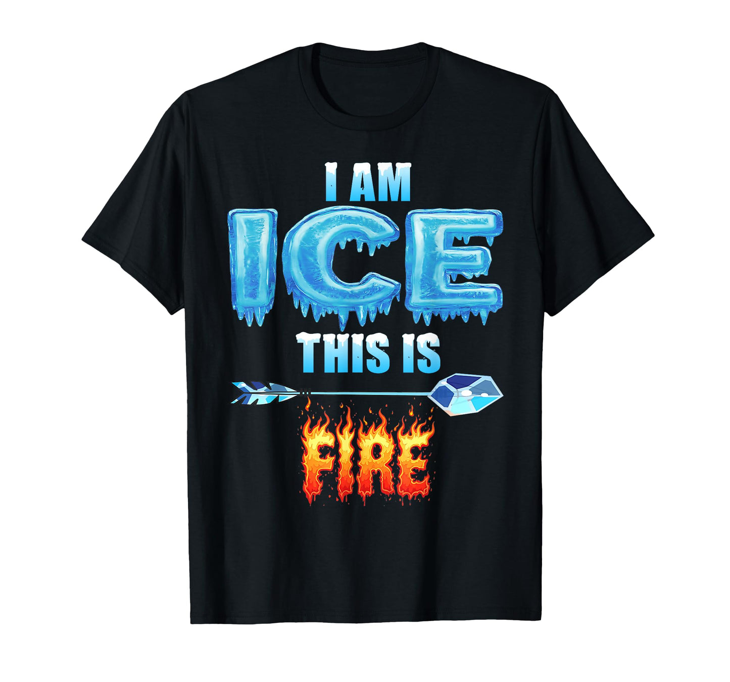 Funny Ice This is Fire Costume Halloween Family Matching T-Shirt
