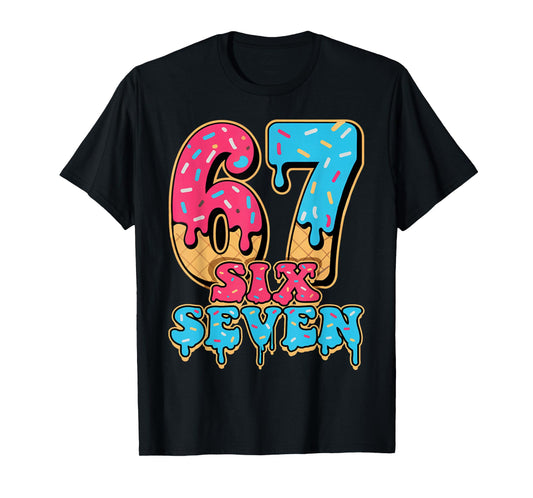 Baseball Drip Number 67 Player Or 67th Birthday T-Shirt