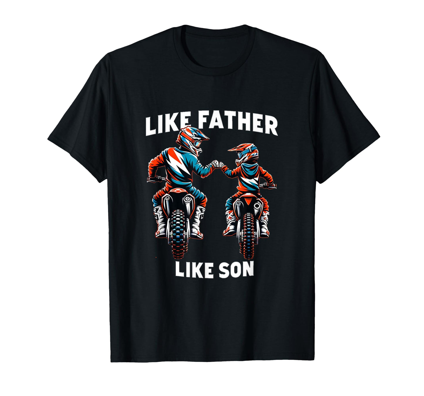 Dirt Bike Family Father Son Motocross Off-Road MX Dad Boys T-Shirt