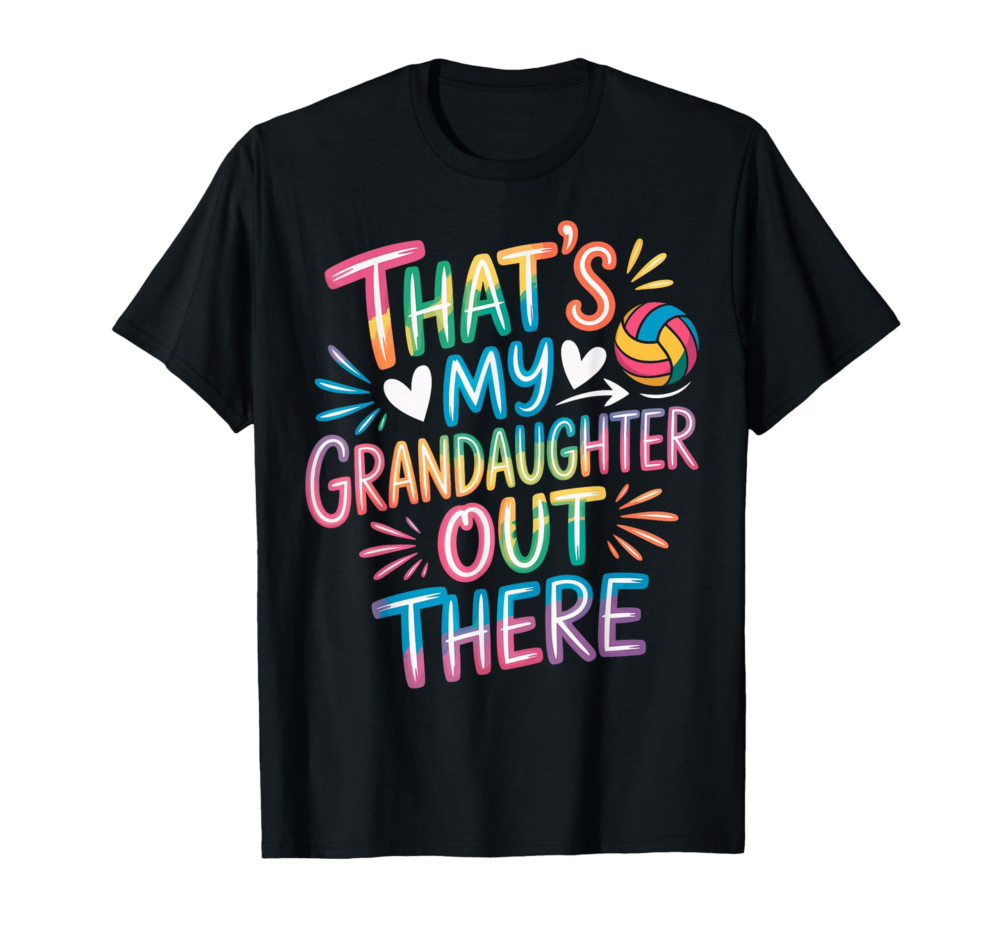 That's My Granddaughter Out There Volleyball Grandma Fan T-Shirt