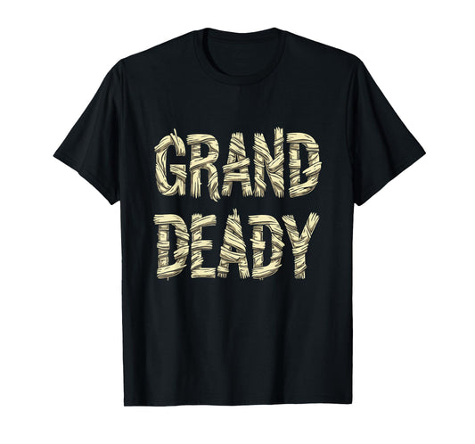 Funny Grand Mummy Matching Couple Halloween Family Costume T-Shirt