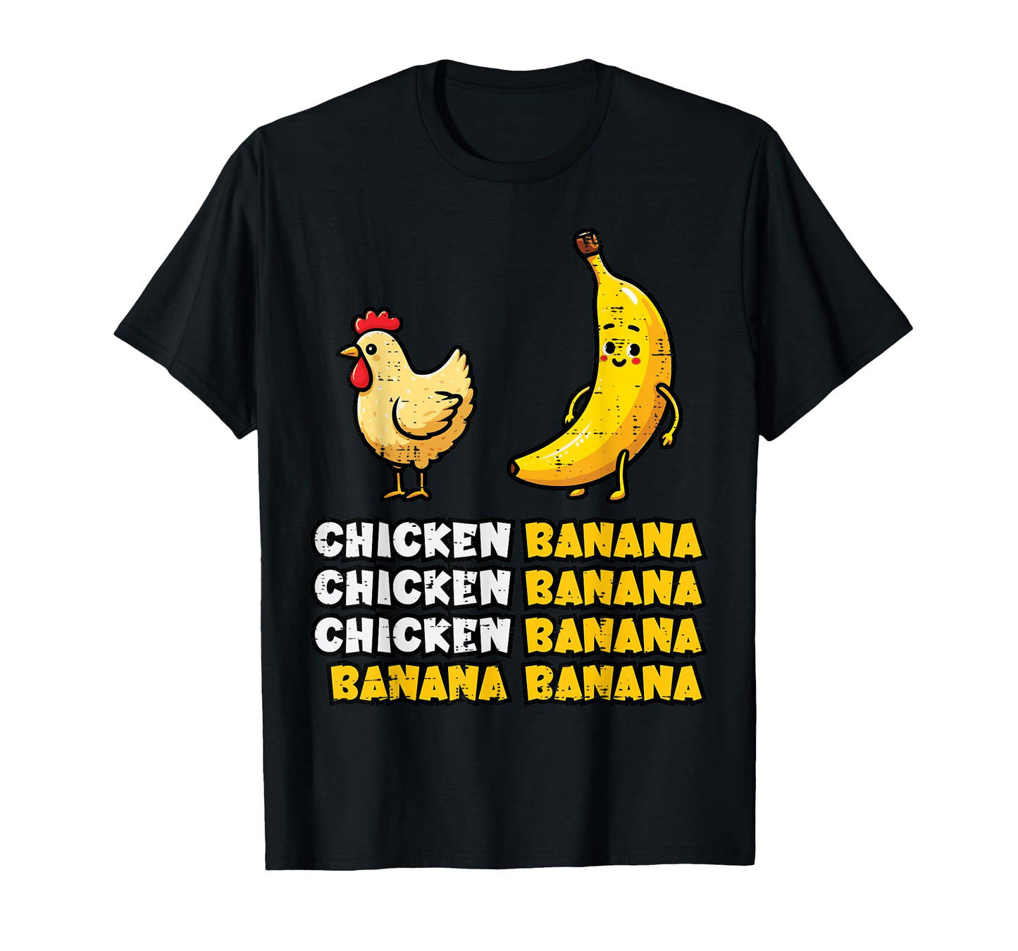 Chicken Banana Dance Funny Fruit Meme Girls Kids Women Men T-Shirt