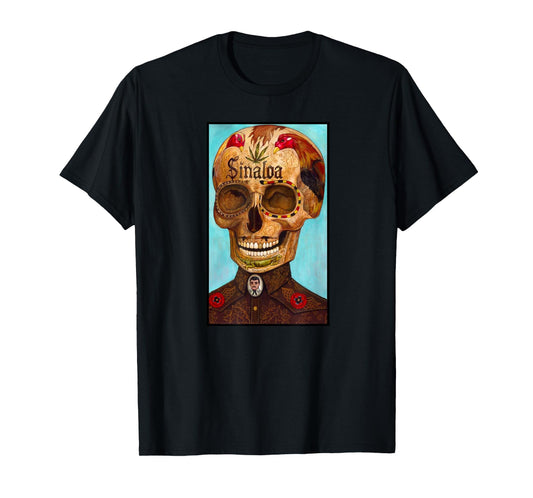 Jesus Malverde Calavera T-Shirt