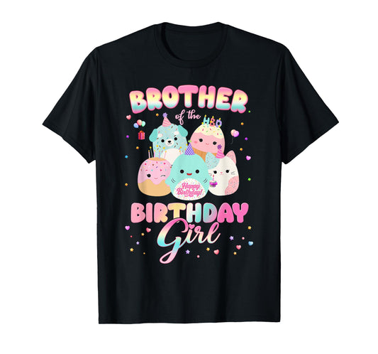Birthday Family Squish Squad Brother Of The Birthday Girl T-Shirt