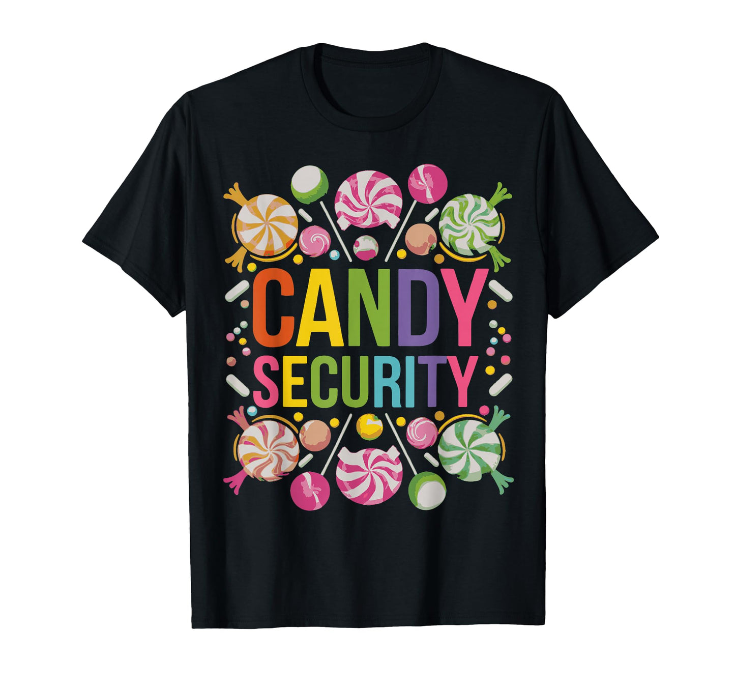 Candy Security Candyland Halloween Costume Kids Teens Adult T-Shirt