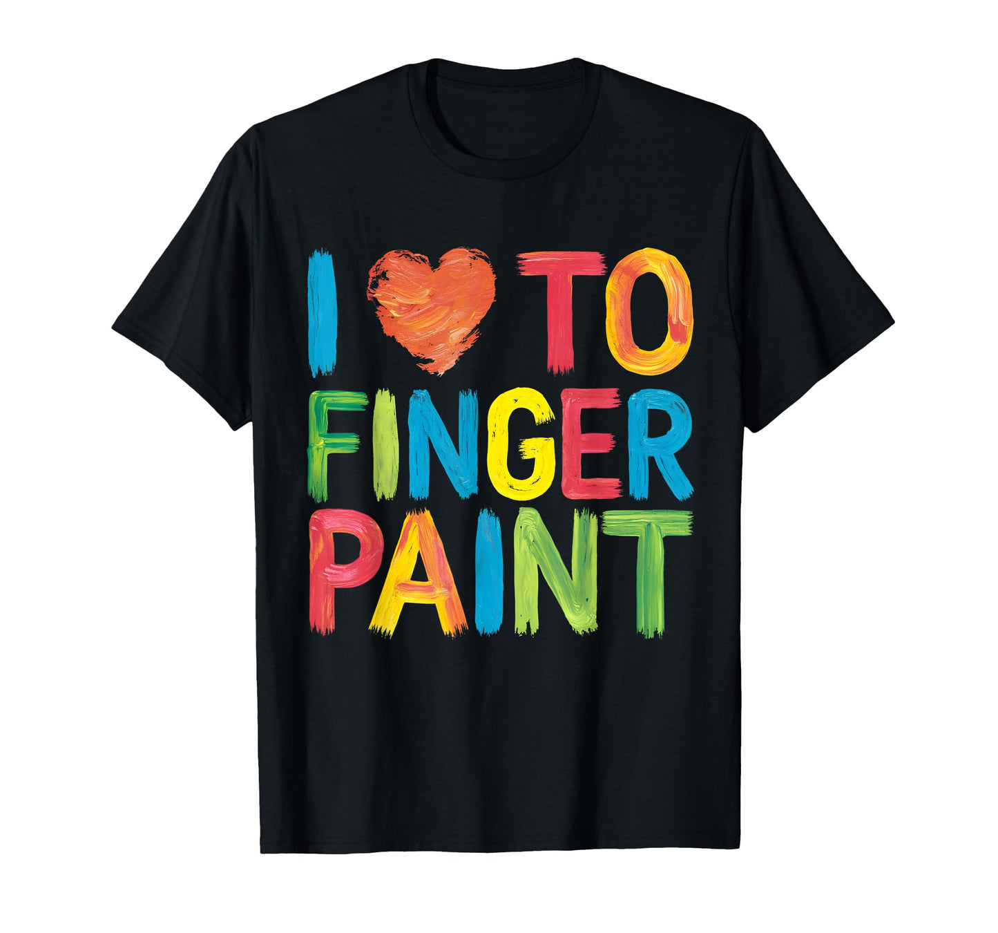 I Heart Love To Finger Paint Cute Couple Valentine T-Shirt