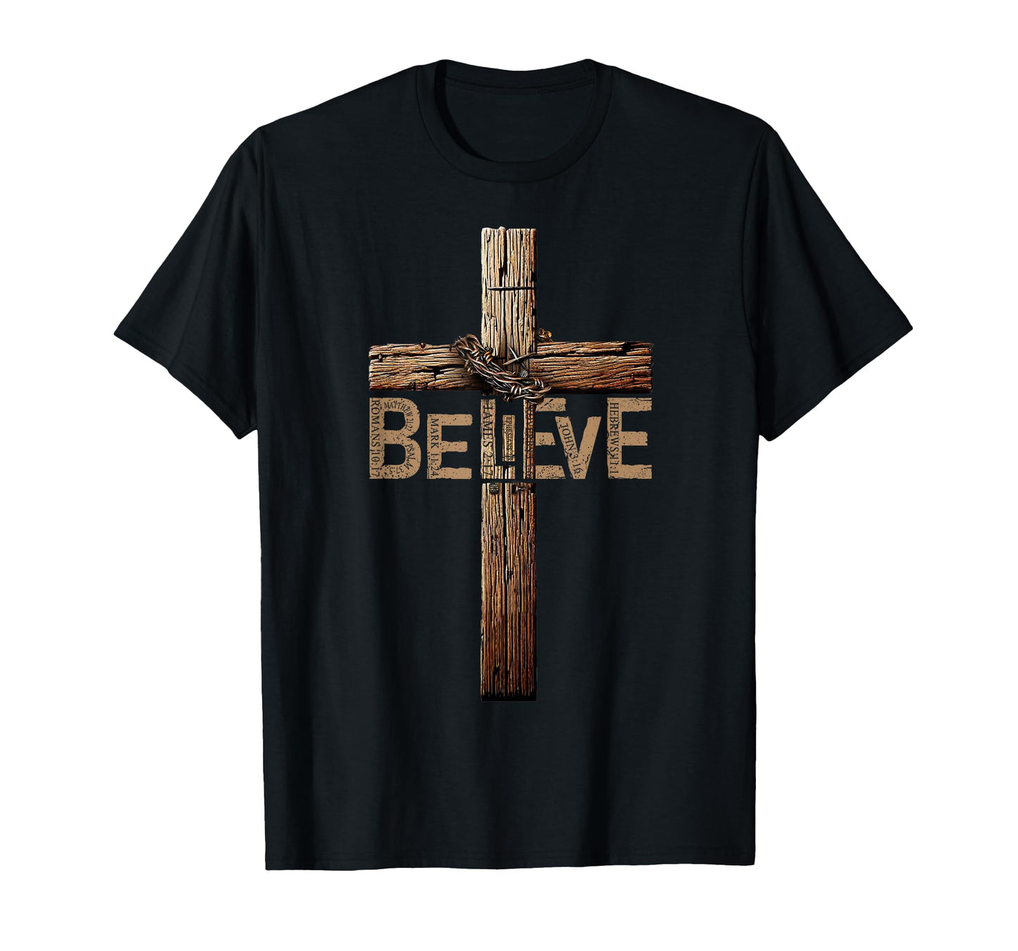 Believe Shirt, Jesus Shirts For Men, Cross Shirt, Christian T-Shirt