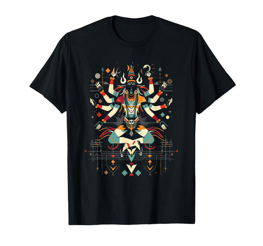 Shiva spiritual hindu god tandava dance yoga meditation T-Shirt