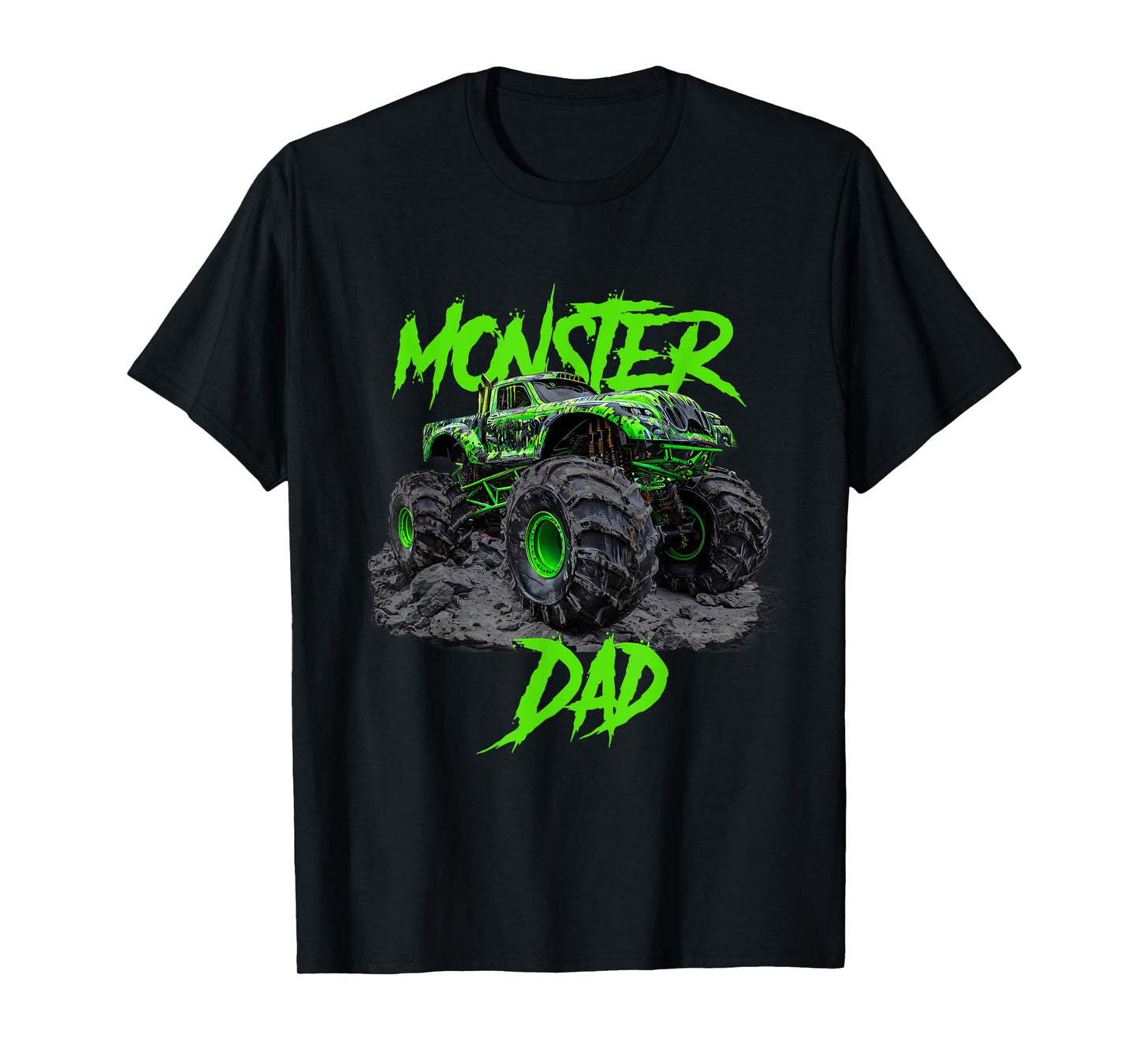 Monster Dad Truck Family Matching T-Shirt