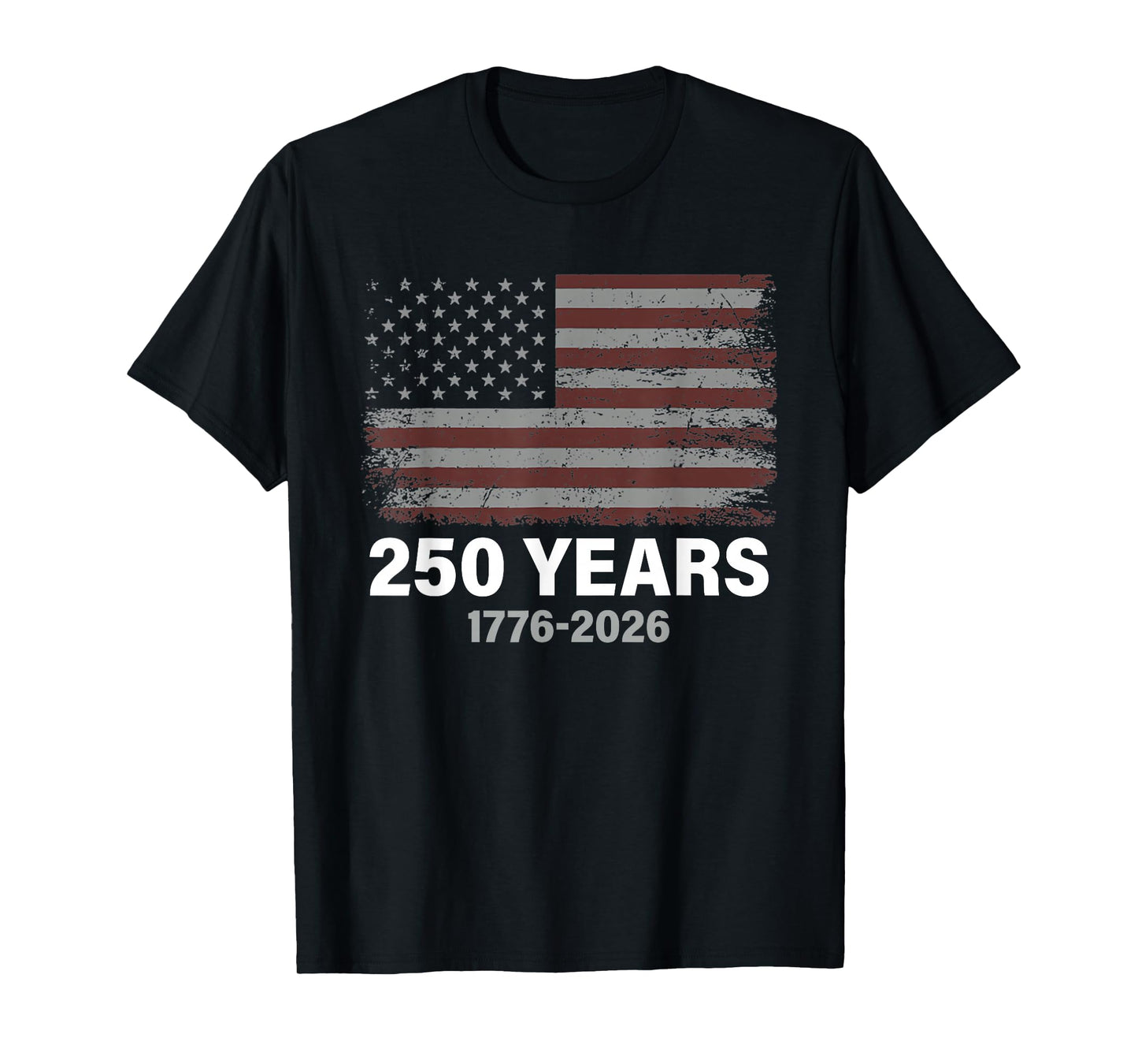 American Flag Vintage 250 Years 1776-2026 250th Birthday T-Shirt