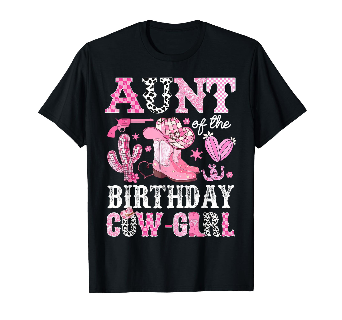 Aunt Of The Birthday Cow-Girl Rodeo Cowgirl Bday T-Shirt