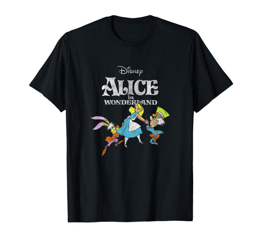 Disney Alice In Wonderland Alice Mad Hatter March Hare T-Shirt