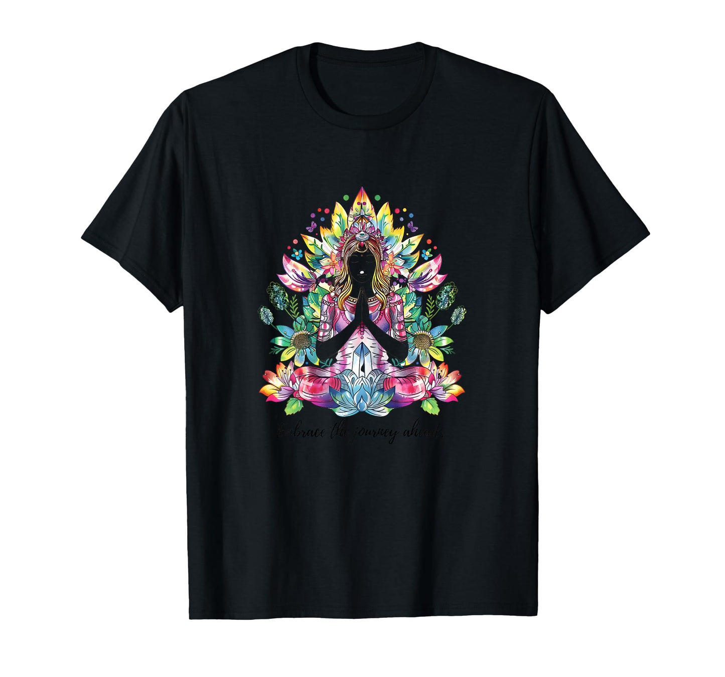 Mindful Meditation Accessory Set - Zen Mantra Cards & Yoga T-Shirt