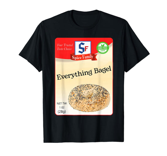 Everything Bagel Condiment Holiday Spice Group Costumes T-Shirt