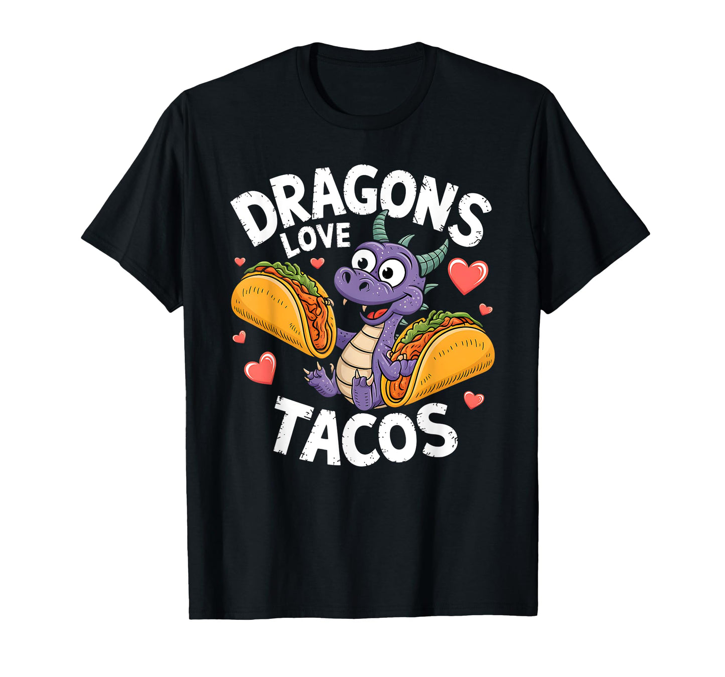 Cute Cinco De Mayo Dragons Love Tacos Mexican Food Kids Boys T-Shirt