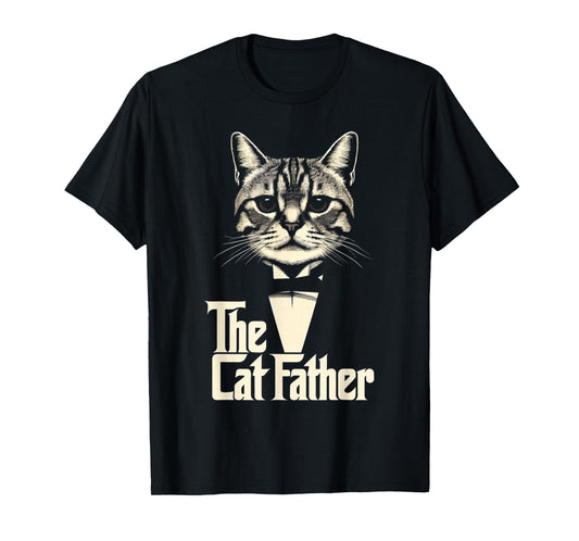 Cat Lover Gifts Funny The CatFather Mens Cat Dad T-Shirt