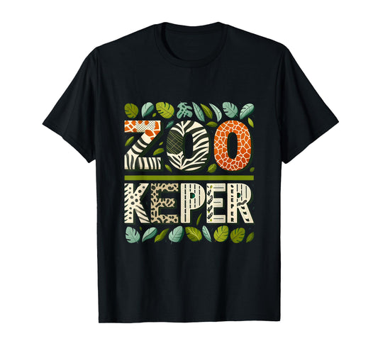 Zoo Keeper Costume Adult Halloween Party Safari Zookeeper T-Shirt