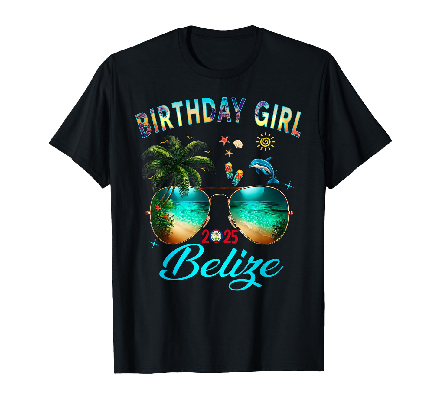 Belize Birthday Besties Trip 2025 Vacay T-Shirt