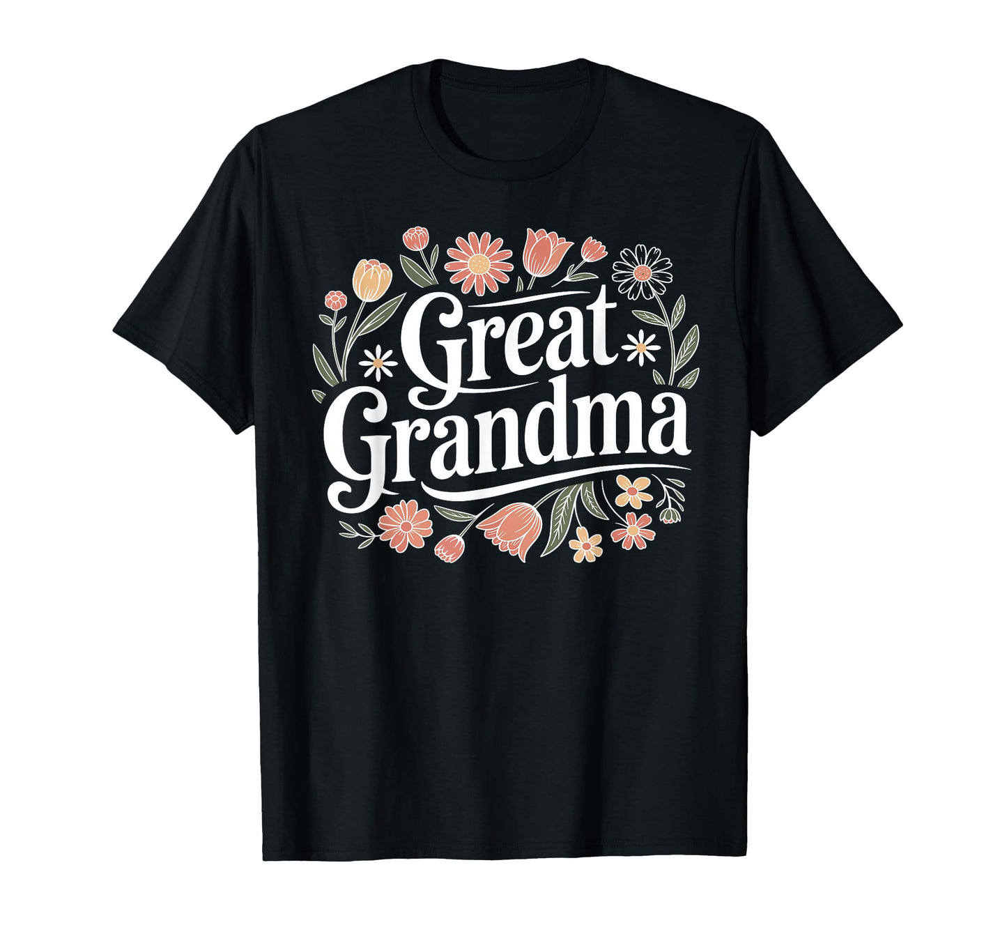 Wildflowers Great Grandma Floral Mother's Day Great Grandma T-Shirt