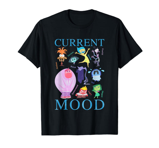 Disney Pixar Inside Out 2 Current Mood Many Emotions Vintage T-Shirt