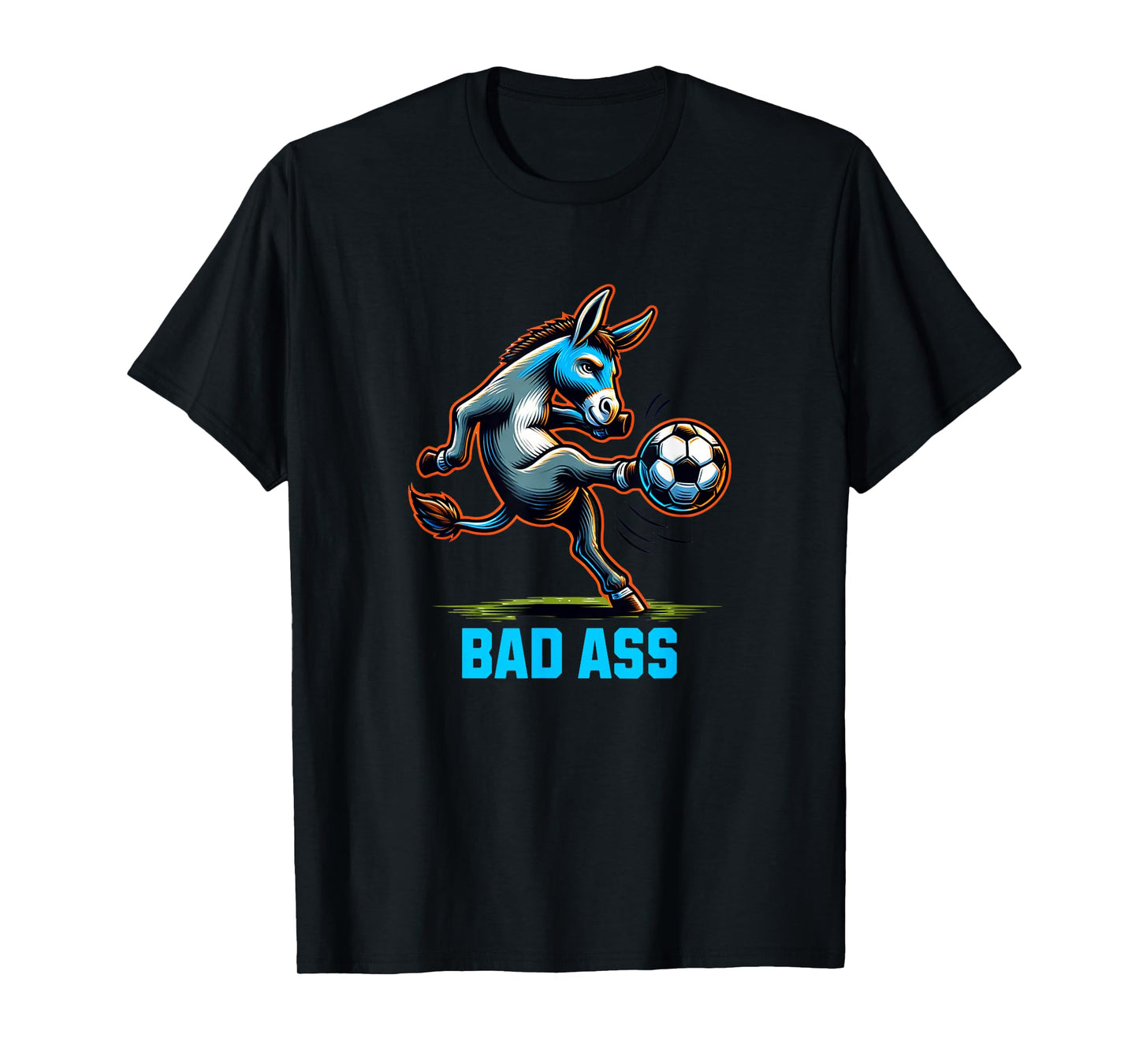 Bad Ass Donkey Soccer Ball T-Shirt