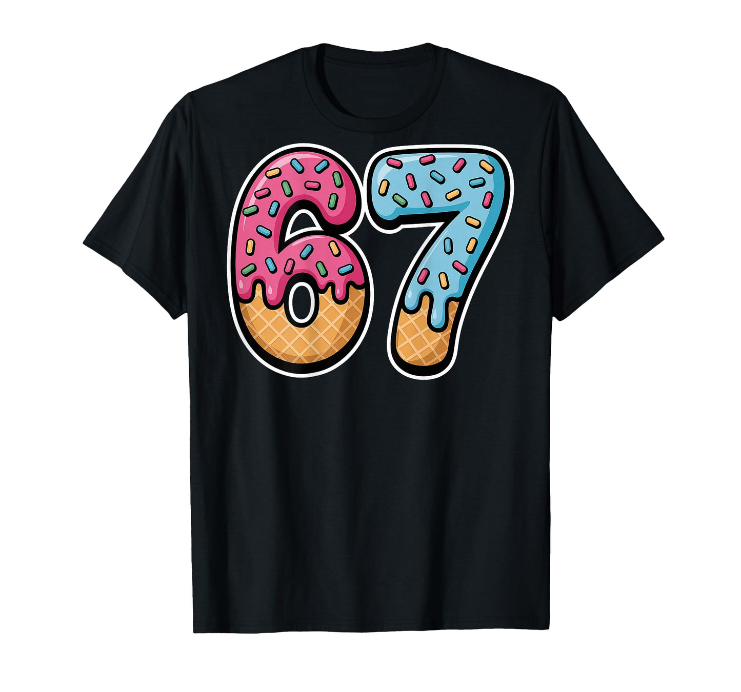 67 Ice Cream Drip (Back only) T-Shirt