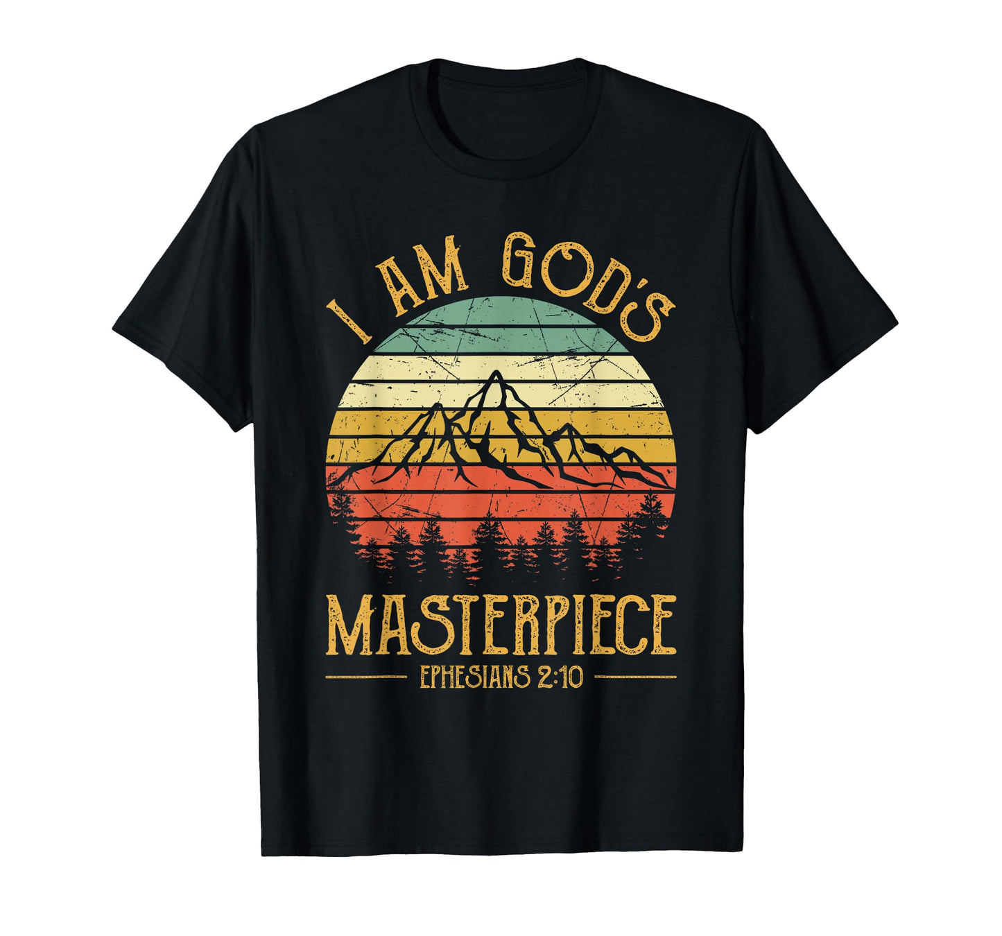 I Am God's Masterpiece Tshirt Mens Womens Kids Christian T-Shirt