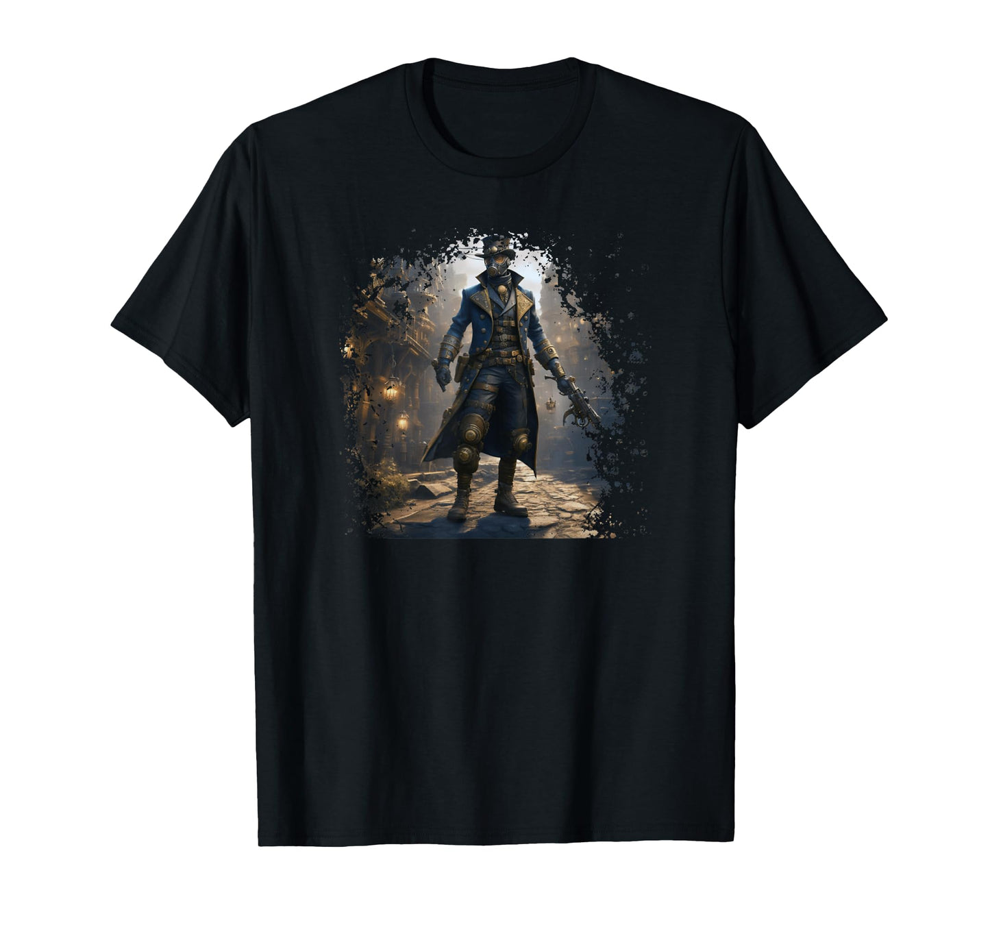 Victorian Steam Punk Assassin And Steampunk World Aesthetic T-Shirt