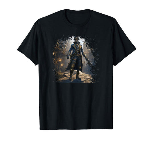 Victorian Steam Punk Assassin And Steampunk World Aesthetic T-Shirt