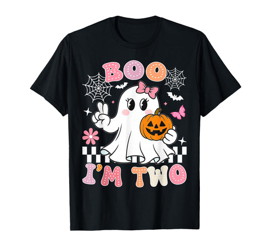 Halloween Birthday Boo im Two Groovy Birthday Outfit T-Shirt