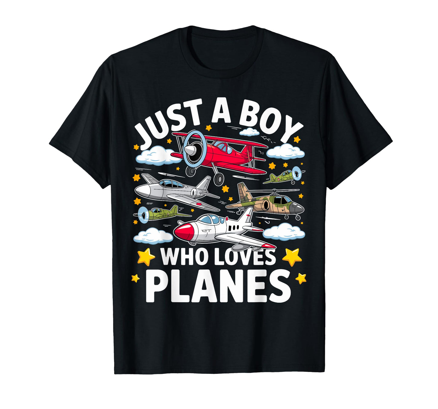 Aircraft Lovers Just A Boy Who Loves Planes Airplane T-Shirt